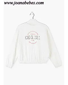 Losan Camiseta con print crudo