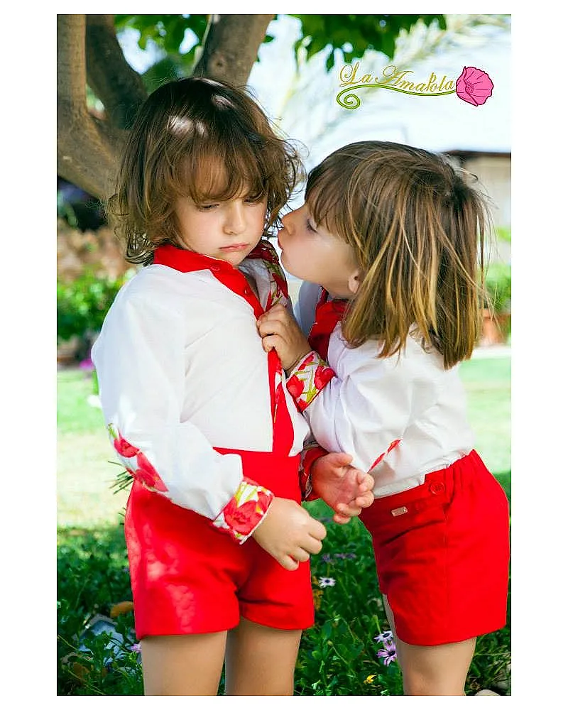 CONJUNTO NIÑO AMAPOLAS