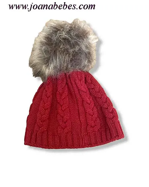 YOEDU GORRO PIMENTON CON POMPON