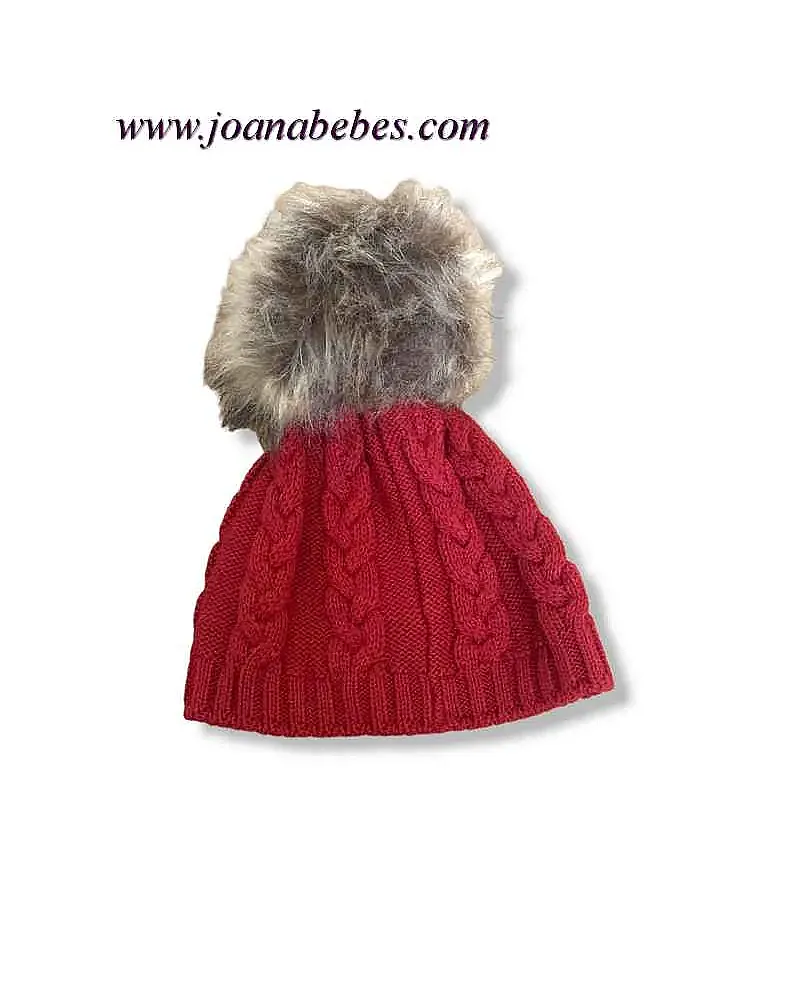 YOEDU GORRO PIMENTON CON POMPON