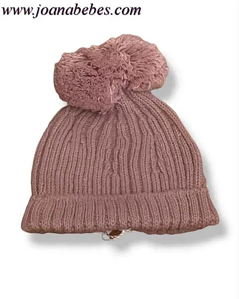 GORRO BEBE DOS POMPONES MICOLINO