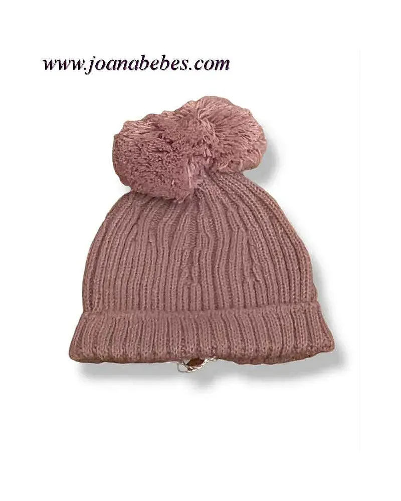 GORRO BEBE DOS POMPONES MICOLINO