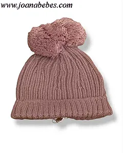 GORRO BEBE DOS POMPONES MICOLINO