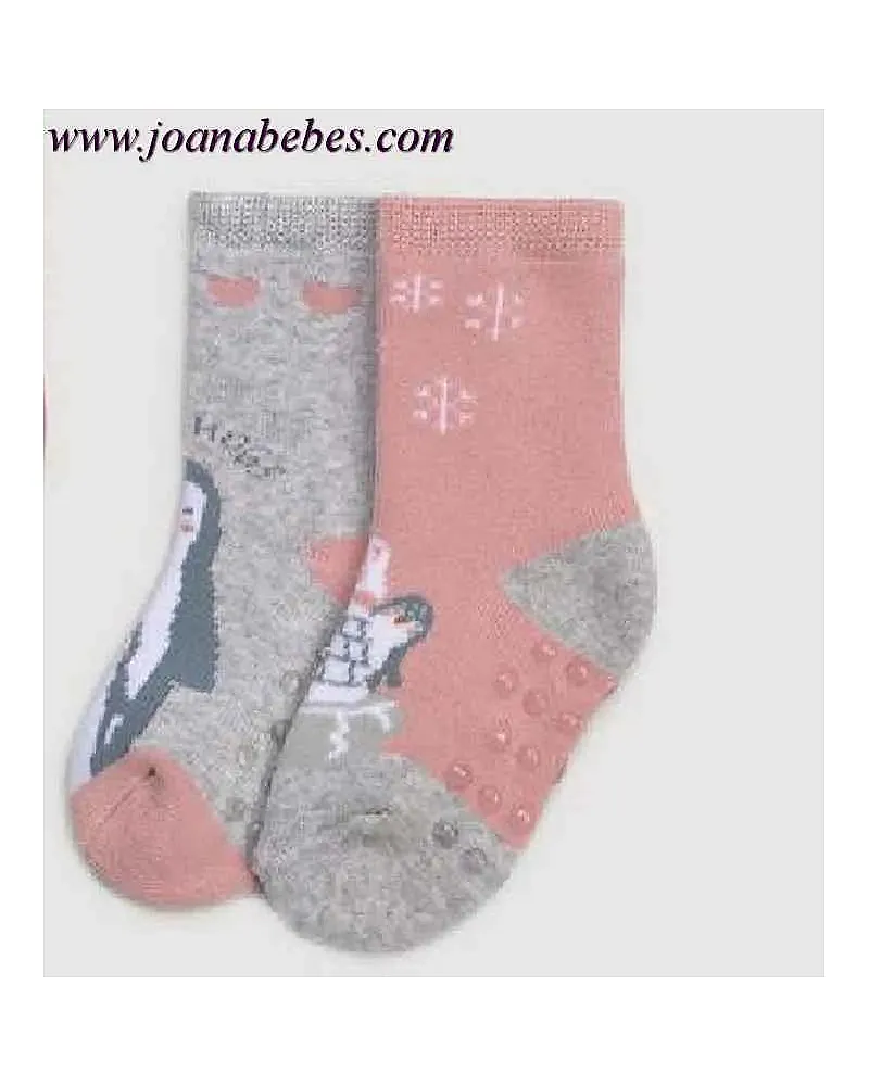 PACK 2 CALCETÍNES BEBÉ TÉRMICO ANTIDESLIZANTE
