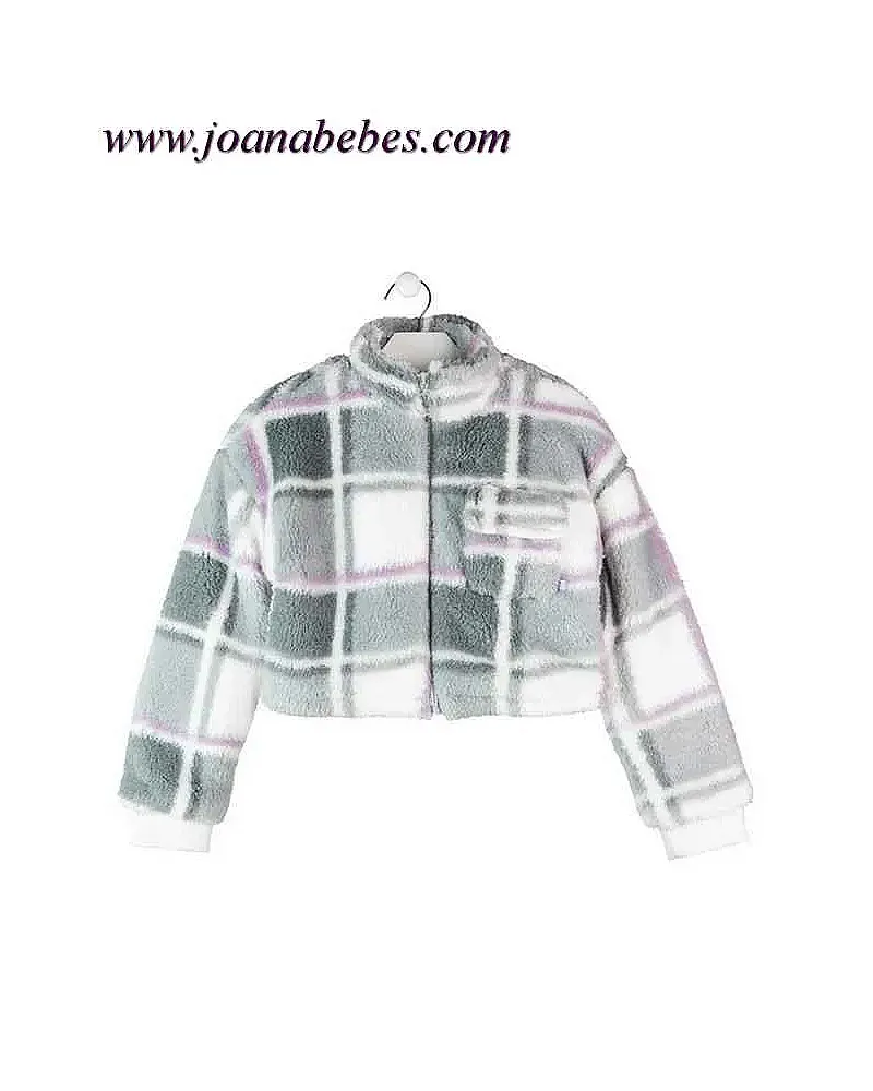 Losan Chaqueta pelo sintetico gris