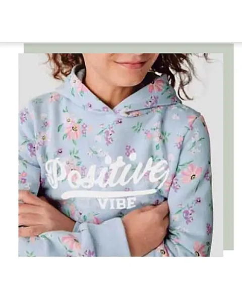 SUDADERA ALL FLORES CELESTE