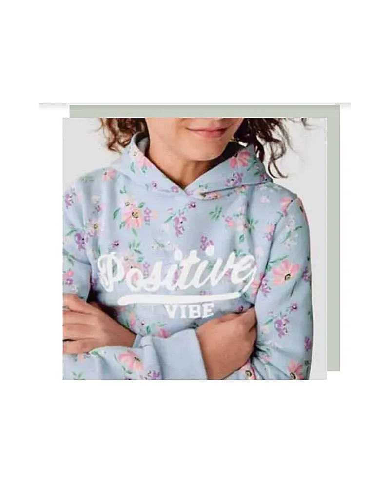 SUDADERA ALL FLORES CELESTE