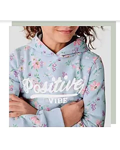 SUDADERA ALL FLORES CELESTE
