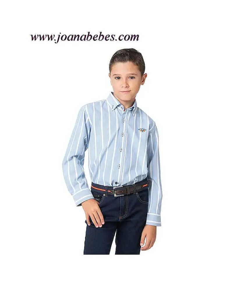 Spagnolo camisa cuello boton oxford