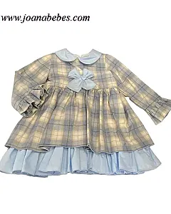 LORMIRAL VESTIDO VUELO CUADROS