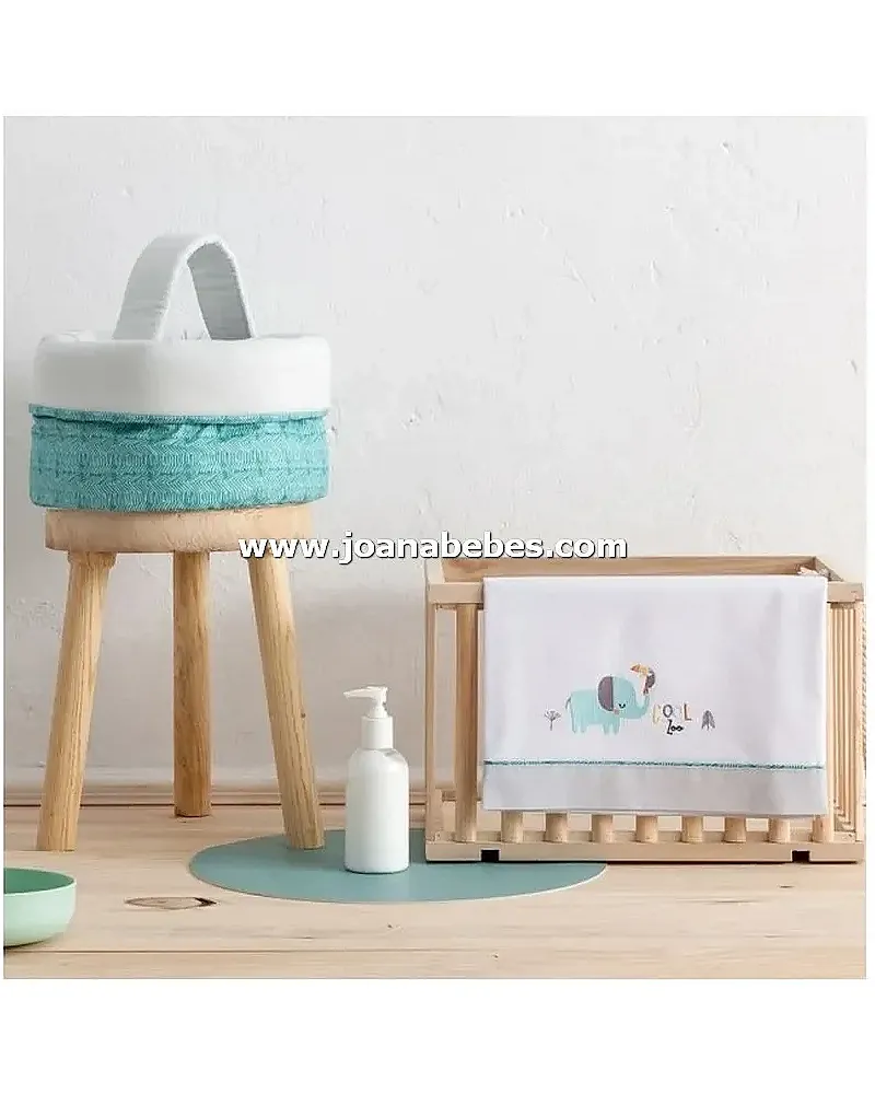 TRIPTICO SABANAS CUNA FRANELA COOL ZOO