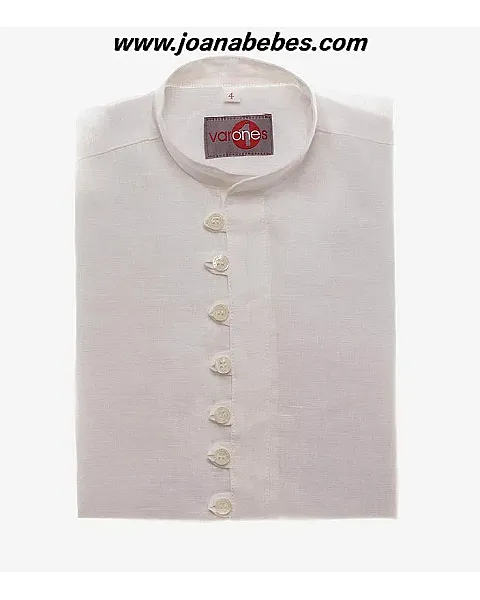 CAMISA LINO BEIG