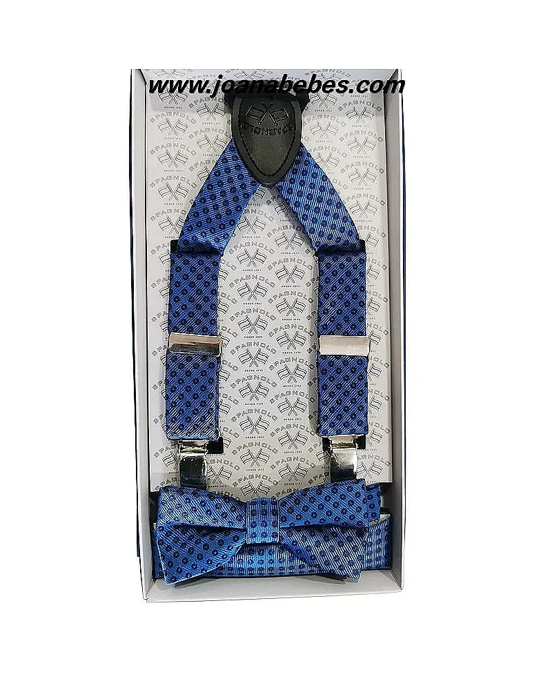 Spagnolo Set Corbata pajarita y pañuelo