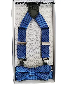 Spagnolo Set Corbata pajarita y pañuelo