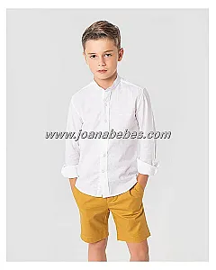 SPAGNOLO CAMISA CUELLO MAO LINO LISO