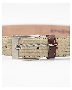 SPAGNOLO CINTURÓN SERRAJE BEIGE