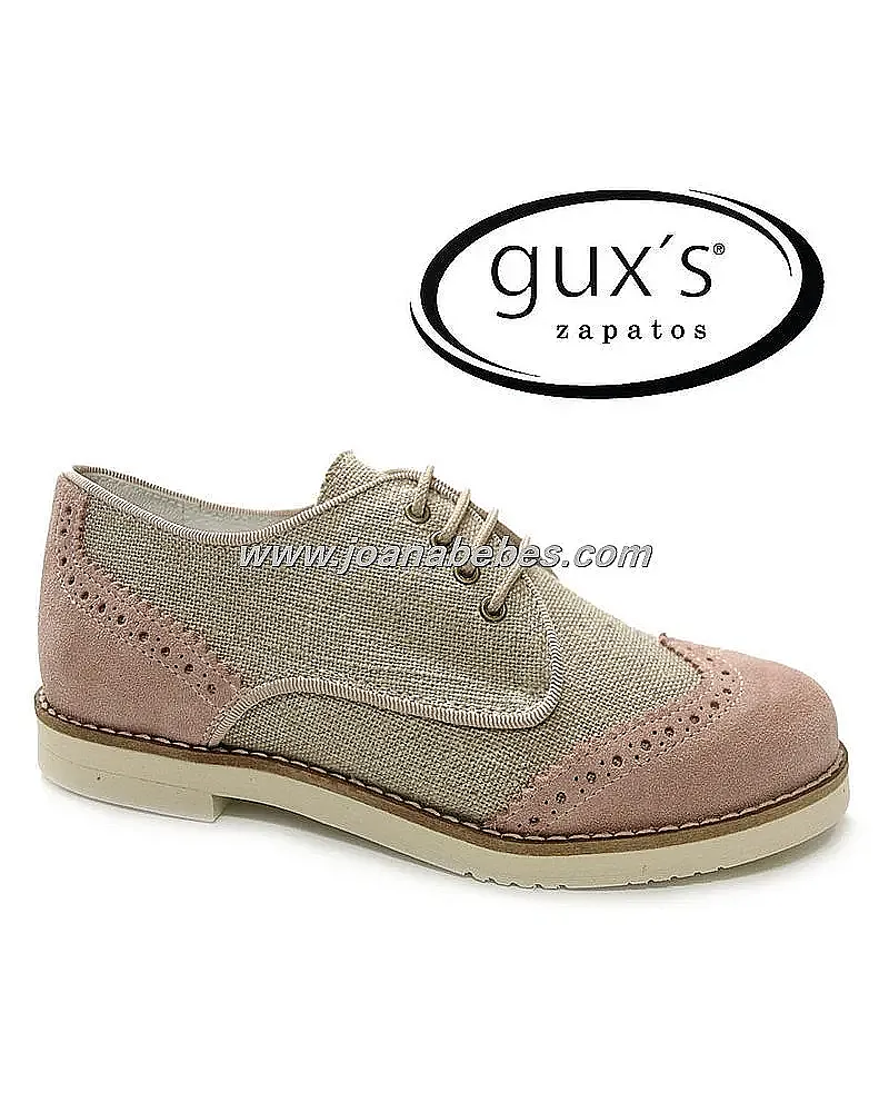 GUXS BLUCHER CEREMONIA SERRAJE ROSA PALO