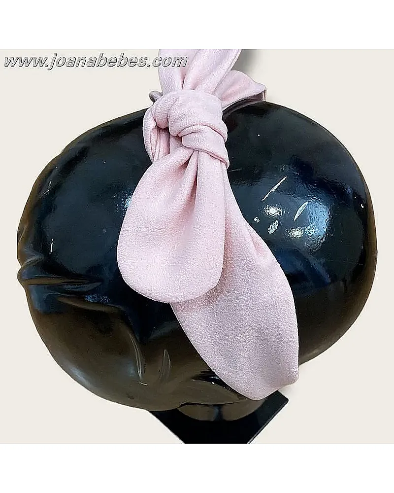 DIADEMA CREP ROSA NUDE