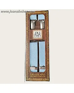 Tirante Infantil de 4 pinzas celeste