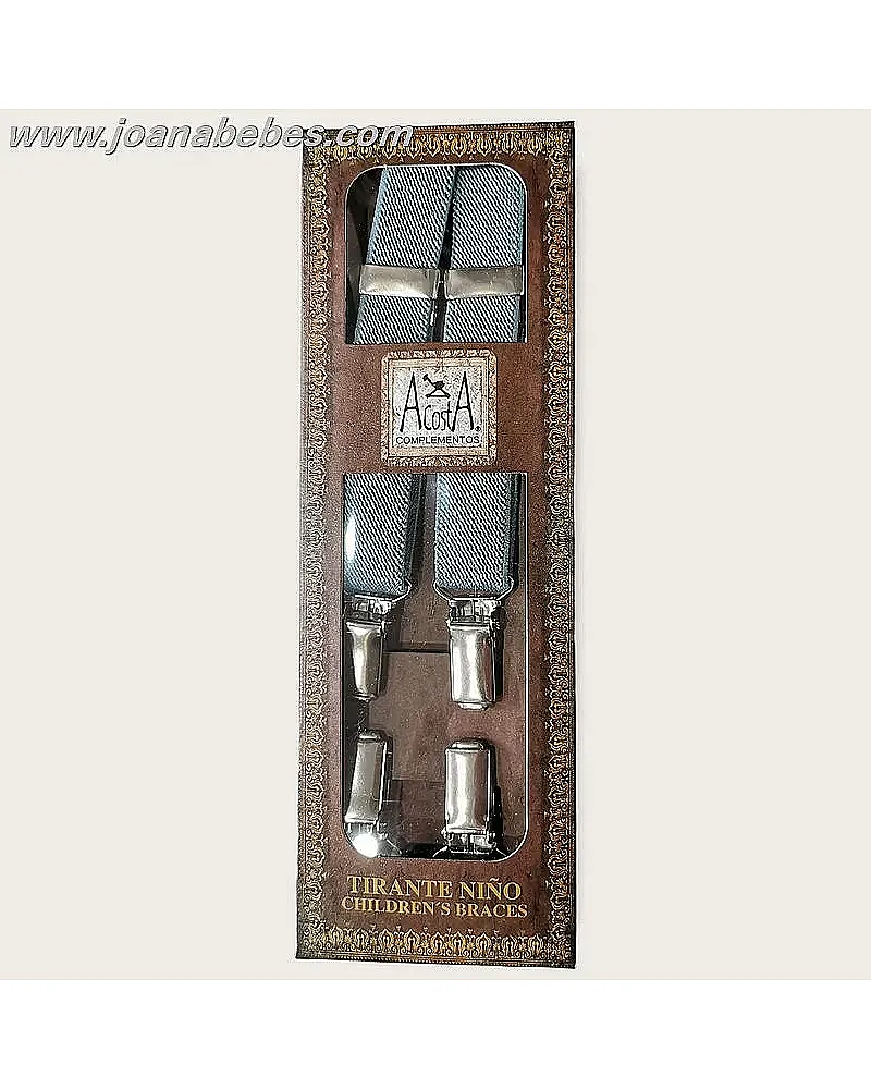 Tirante Infantil de 4 pinzas verde empolvado