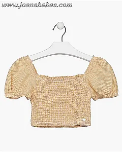 LOSAN CAMISETA VICHY MOSTAZA 31G-3002