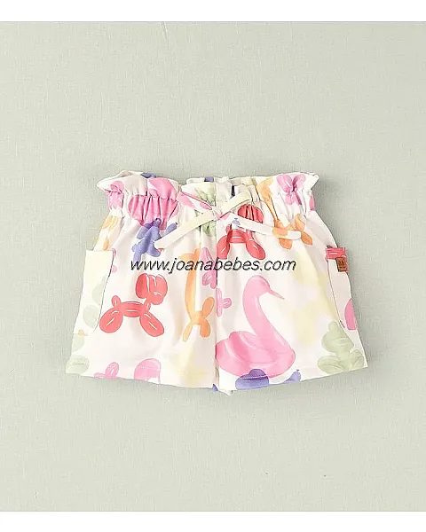 JOSE VARON SHORT FELPA ESTAMPADA