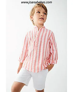 TARTALETA CAMISA POLO CUELLO MAO CORAL