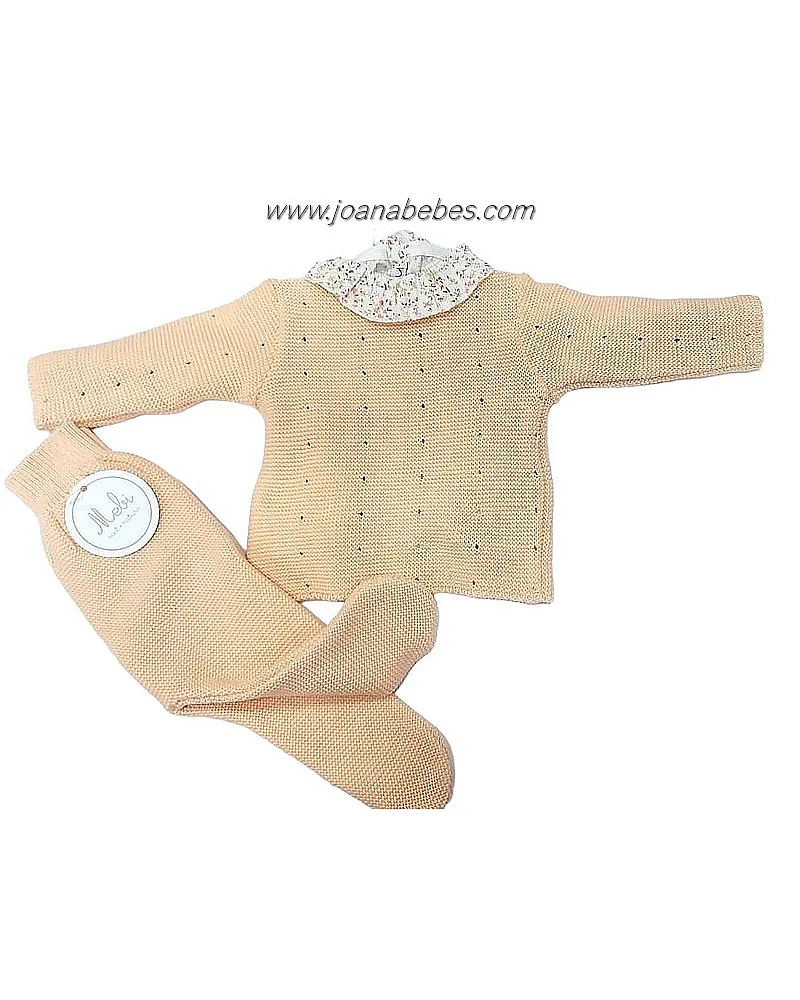MEBI NATURE POLAINA Y JERSEY MELOCOTON