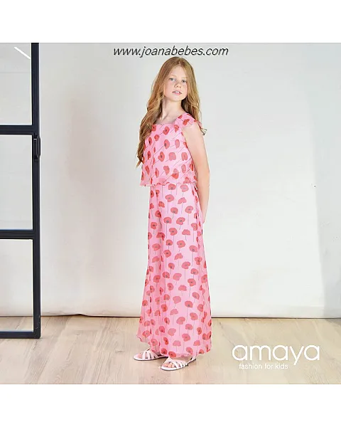 AMAYA MONO GASA ESTAMPADO AMAPOLAS 574601