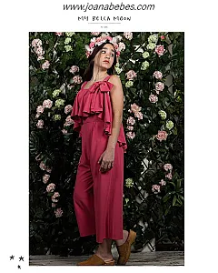 MONO DE CREP CON TIRANTES CORAL