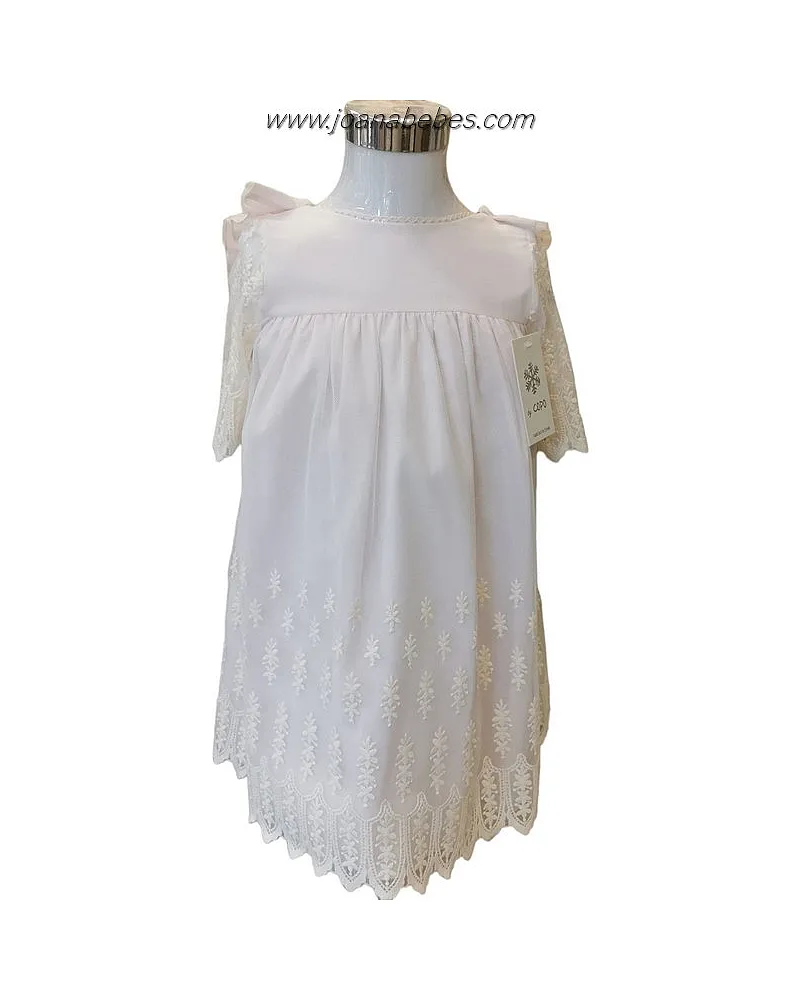 COPO VESTIDO ROSA TUL BORDADO