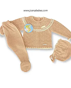 VISI CONJUNTO BEBE 3 PIEZAS SALMON