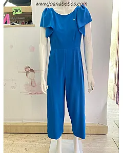 MONO DE CREP CON VOLANTE Y LAZADA Y LAZADA EN LA ESPALDA