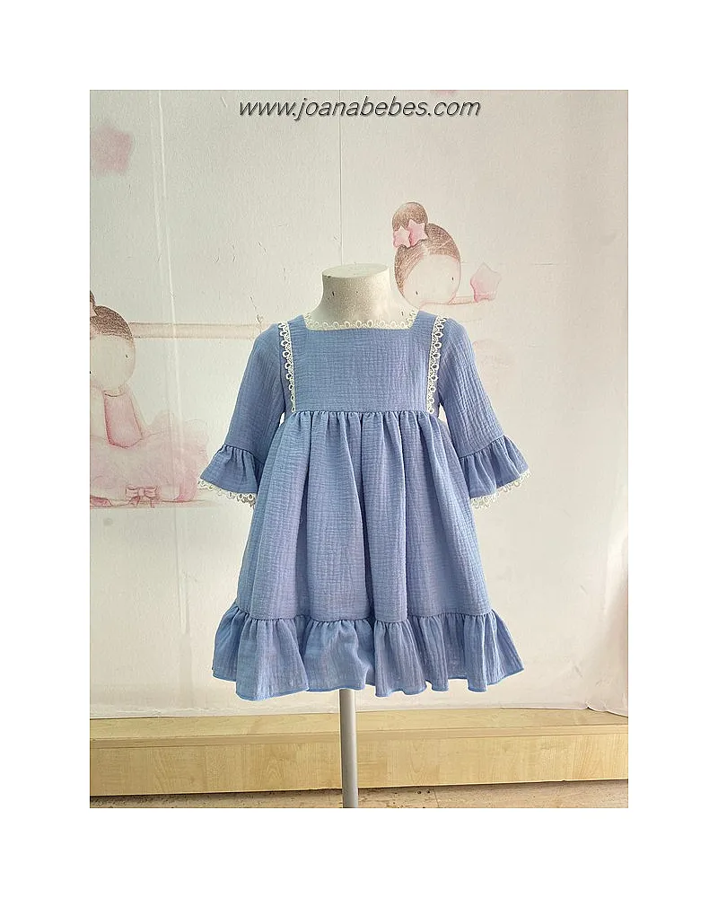 JUELIETAS VESTIDO BAMBULA MANGA FRACESA