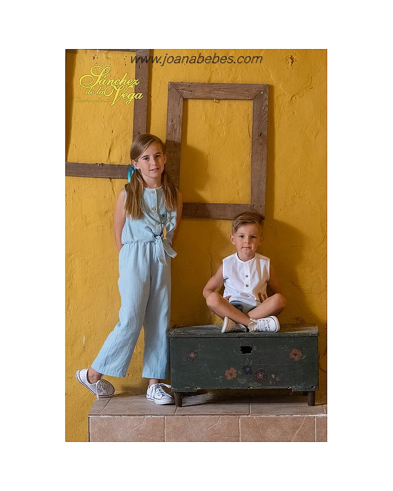 SANCHEZ DE LA VEGA MONO BJUELIETAS VESTIDO BAMBULA MANGA FRACESAAMBULA SYRA