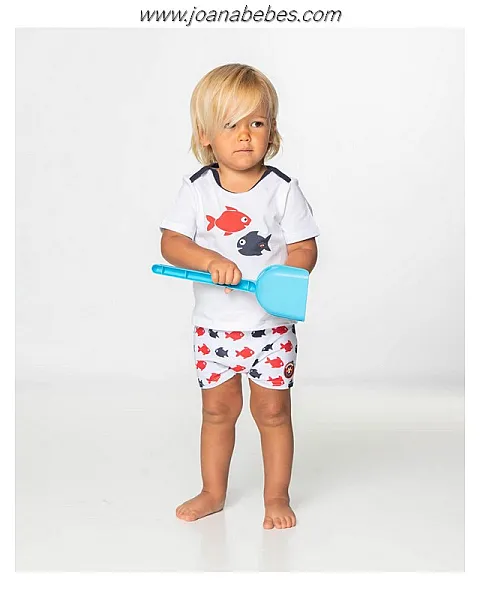 SPAGNOLO CAMISETA Y BAÑADOR PECES
