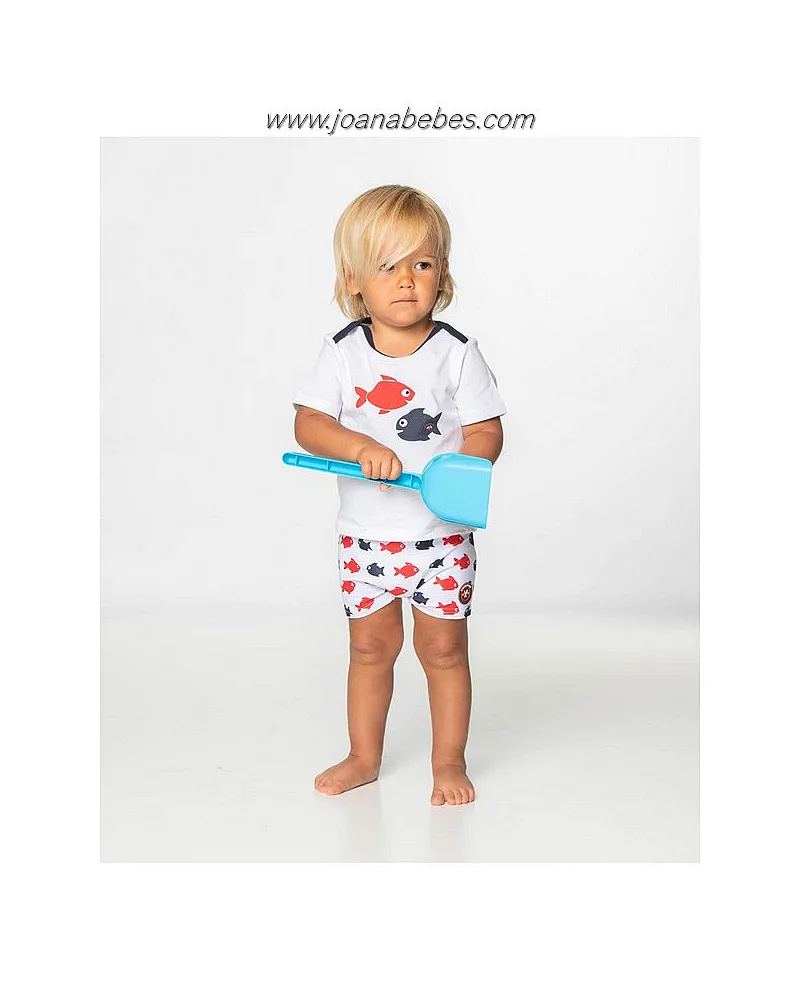 SPAGNOLO CAMISETA Y BAÑADOR PECES
