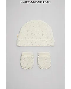 YSABEL MORA CONJUNTO BEBÉ GORRO Y MANOPLAS