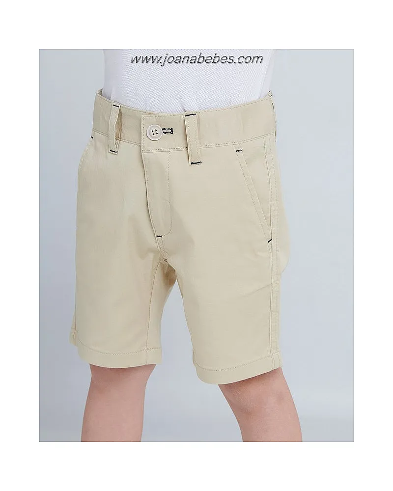 SPAGNOLO BERMUDA BASICA GABARDINA BEIG