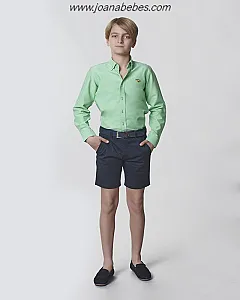 SPAGNOLO BERMUDA BASICA GABARDINA MARINO