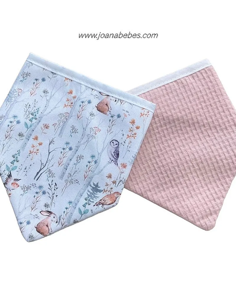 PACK BANDANAS IMPERMEABLES BOSQUE ROSA EMPOLVADO
