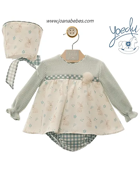 YOEDU JESUSITO 3 PIEZAS FAMILIA GENIO COLOR VERDE AGUA