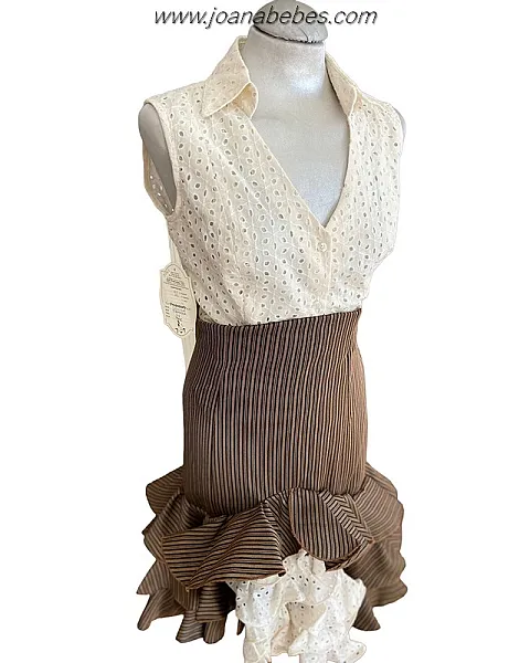 FALDA Y BLUSA BODADA