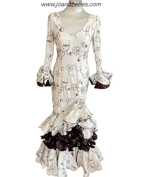 VESTIDO LARGO BORDADO