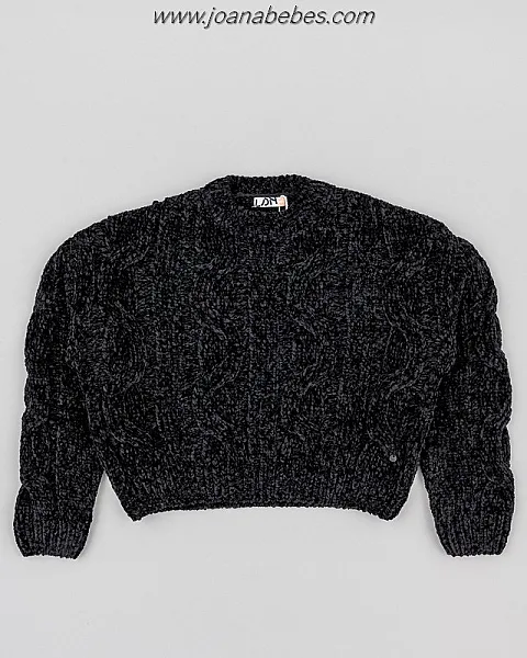 LOSAN JERSEY CHENILLA NEGRO