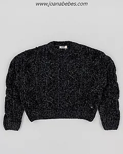 LOSAN JERSEY CHENILLA NEGRO