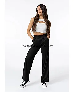 TIFFOSI Pantalón Paperbag Canalé