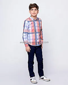 SPAGNOLO CAMISA BOTON OXFORD CUADROS POLO