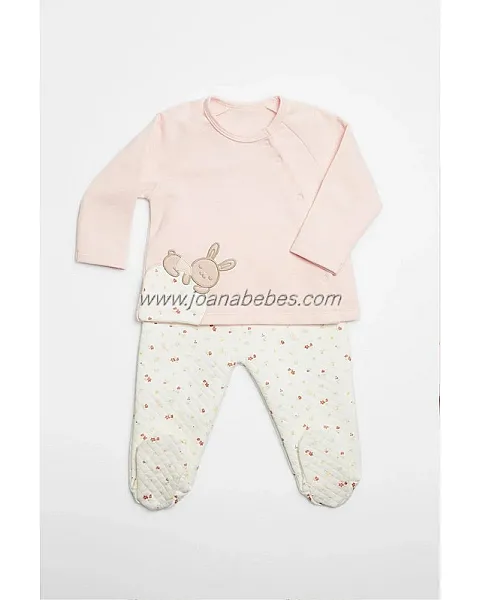 YSABEL MORA CONJUNTO BEBÉ MANGA LARGA FLORES