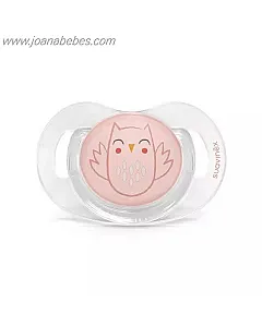 SUAVINEX Chupete fisiologico silicona 0-6 meses Owl ROSA